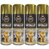 4X Paint Factory Gold Metallic Spray Paint 400ml Spray Paint