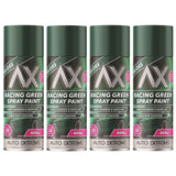 4X Auto Extreme Racing Green Spray Paint 400ml