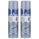 2X Upol Power Can Alloy Wheel Silver Aerosol Spray 500ml Spray Paint