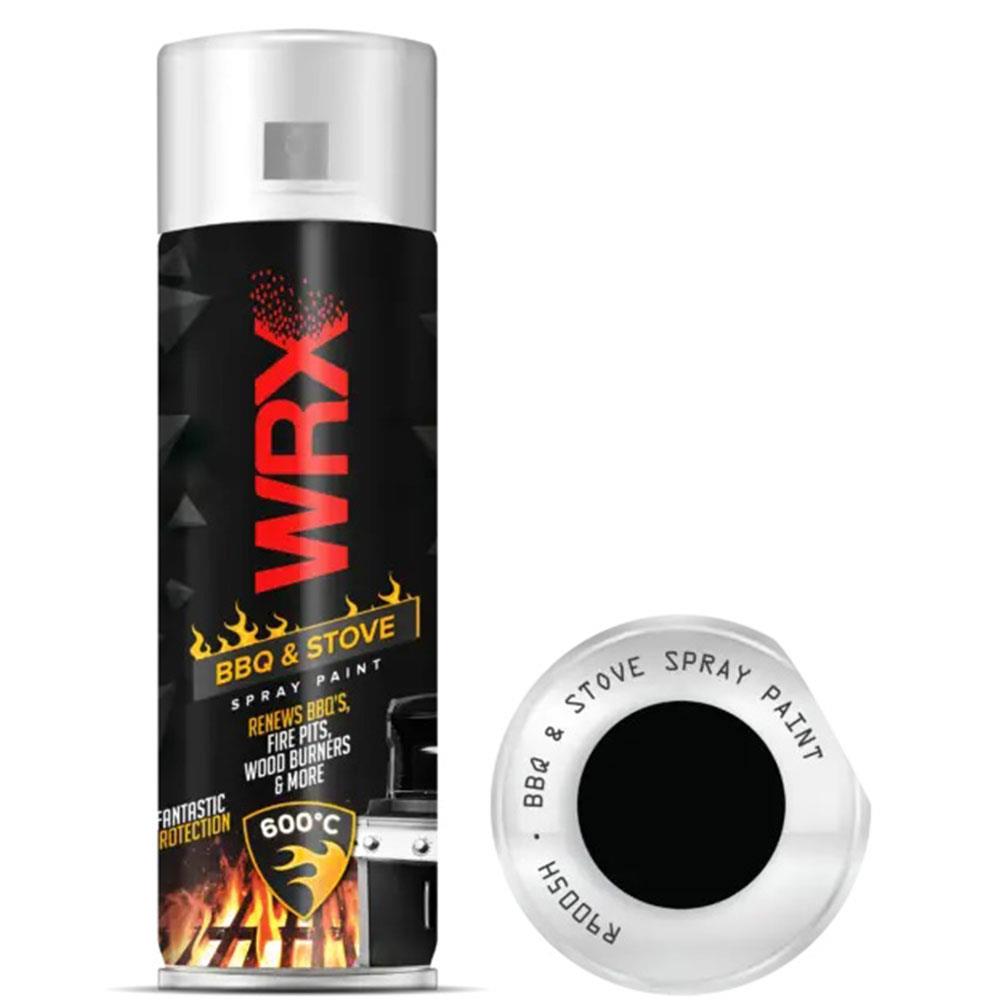 WRX Matt Black High Temperatures Bbq & Stove Spray Paint 400ml Spray Paint