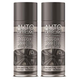 2X Auto Extreme Gun Metal Grey Spray Paint 400ml Spray Paint