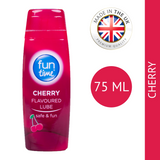 Fun Time cherry flavoured lubricant 75ml for safe and enjoyable experiences