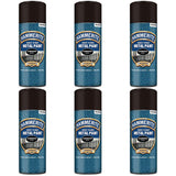 6X Hammerite Hammered Black Spray Paint 400ml Spray Paint