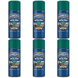 6X Hammerite Smooth Dark Green Spray Paint 400ml Spray Paint