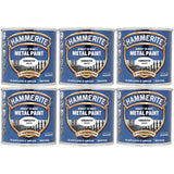 6X Hammerite Smooth White Paint 250ml Tin Paint