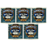 5X Hammerite Hammered White Paint 250ml Tin Paint