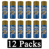 12X Hammerite Smooth Gold Spray Paint 400ml Spray Paint