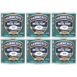 6X Hammerite Satin White Paint 250ml Tin Paint