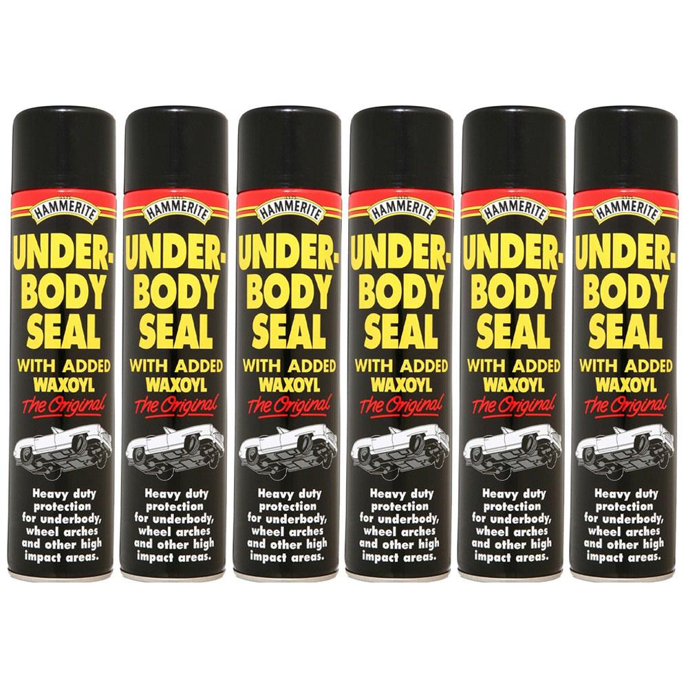 6X Hammerite Underbody Seal Spray 600ml Underbody Seal