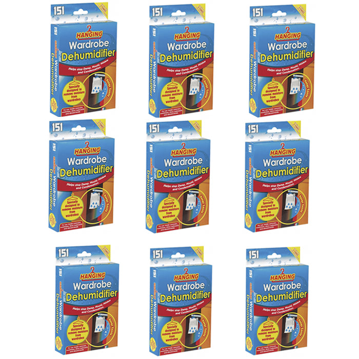 9X Hanging Wardrobe Dehumidifier Dehumidifier