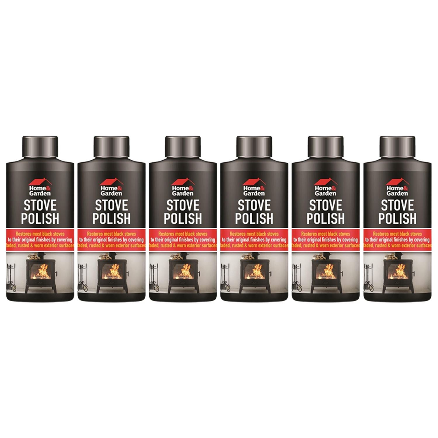 Home & Garden Stove Polish Spray 200ml for restoring and maintaining the finish of stoves