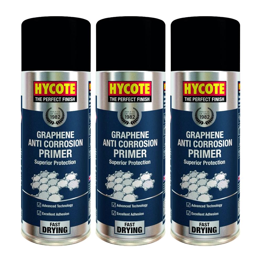 3X Hycote Anti Corrosion Primer Spray 400ml Spray Paint