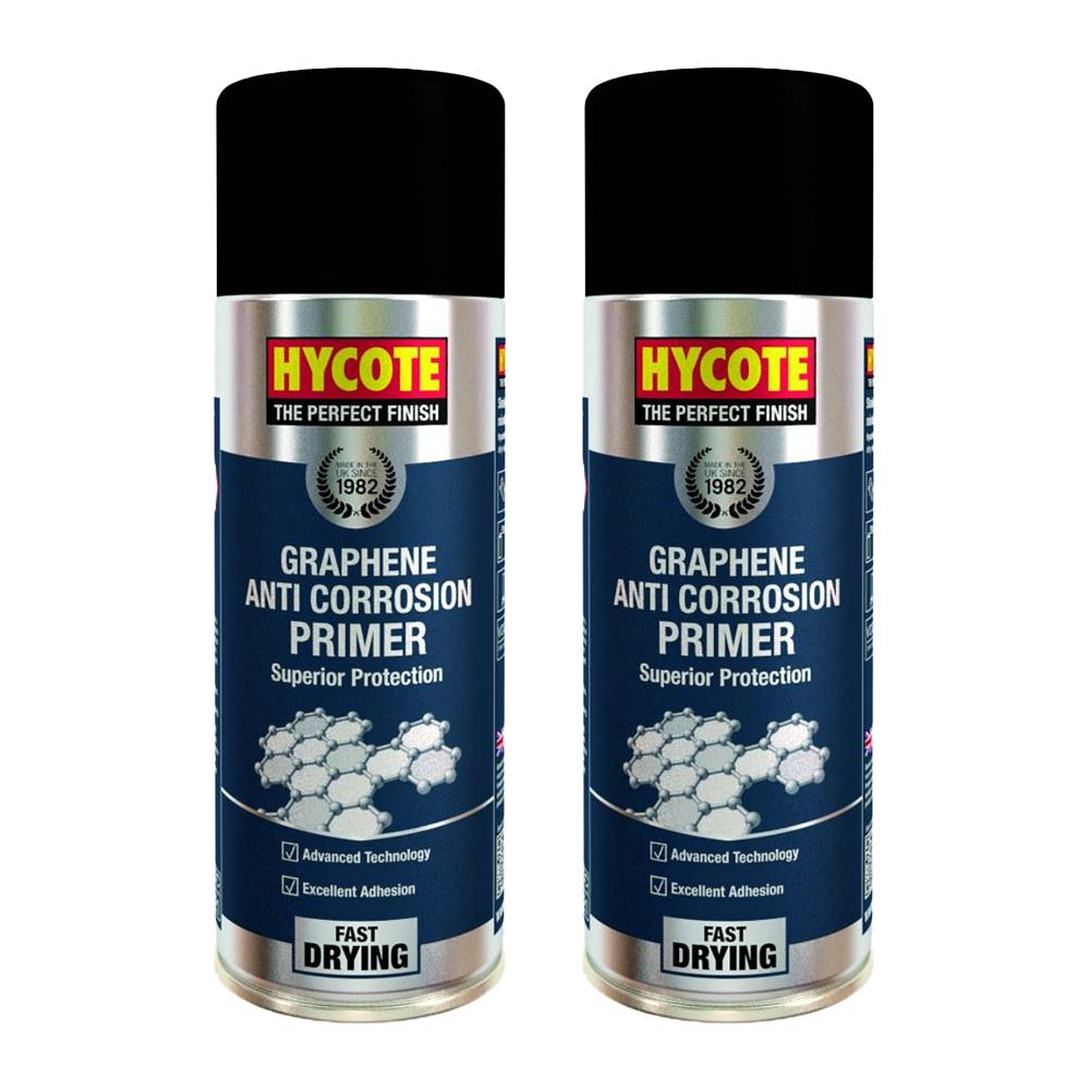 2X Hycote Anti Corrosion Primer Spray 400ml Spray Paint