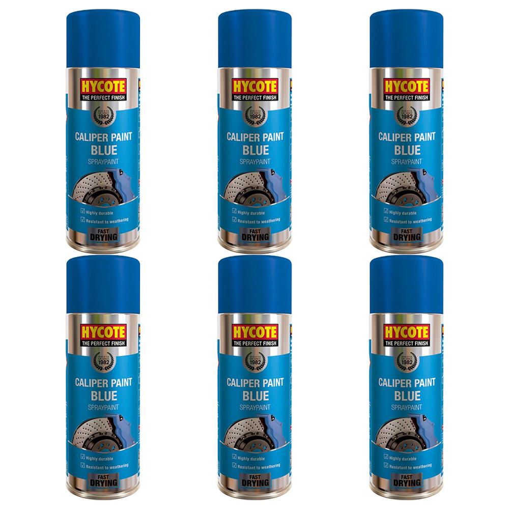6X Hycote Blue Caliper Spray Paint 400ml Spray Paint