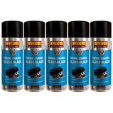 5X Hycote Gloss Black Engine Enamel Spray Paint 400ml Spray Paint