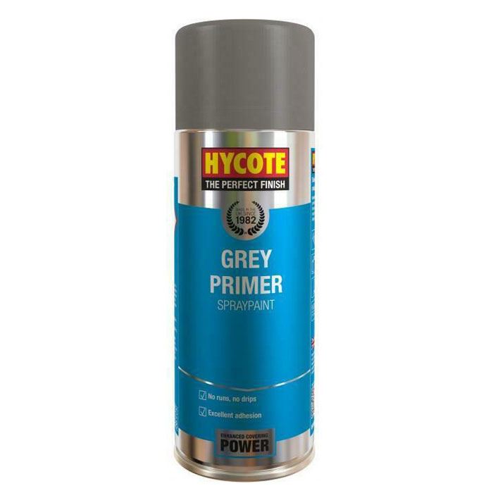 Hycote grey primer spray 400ml designed for excellent adhesion and a smooth finish