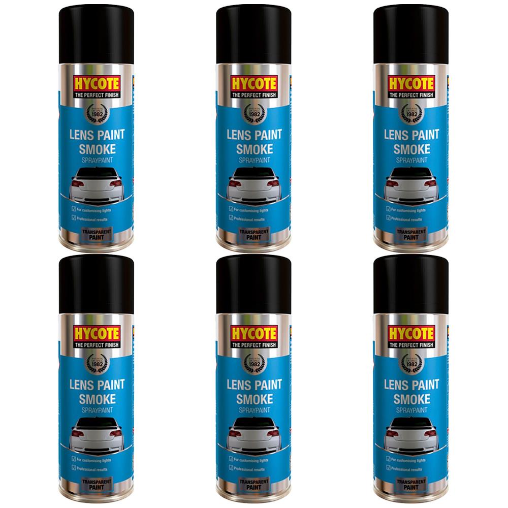 6X Hycote Lens Paint Smoke Spray Paint 400ml Spray Paint