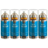 5X Hycote Matt Lacquer Spray Paint 400ml Spray Paint