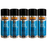 5X Hycote Bodyshop Satin Black Spray Paint 400ml Spray Paint