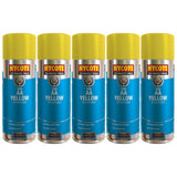5X Hycote Aa Van Yellow Spray Paint 400ml Spray Paint