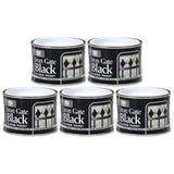 5X Iron Gate Black Gloss Paint Tin 180ml Tin Paint