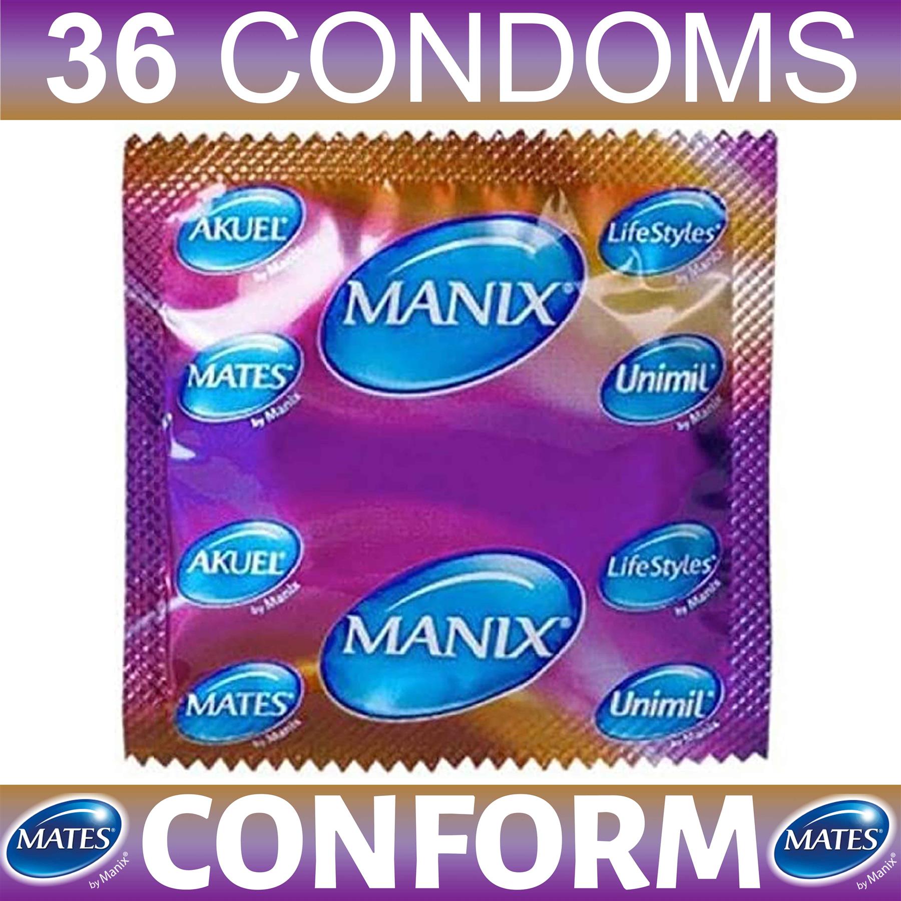 36X Mates Conform Condoms By Manix Male Condom