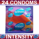 24X Mates Condoms Ribs And Studs By Manix Male Condom