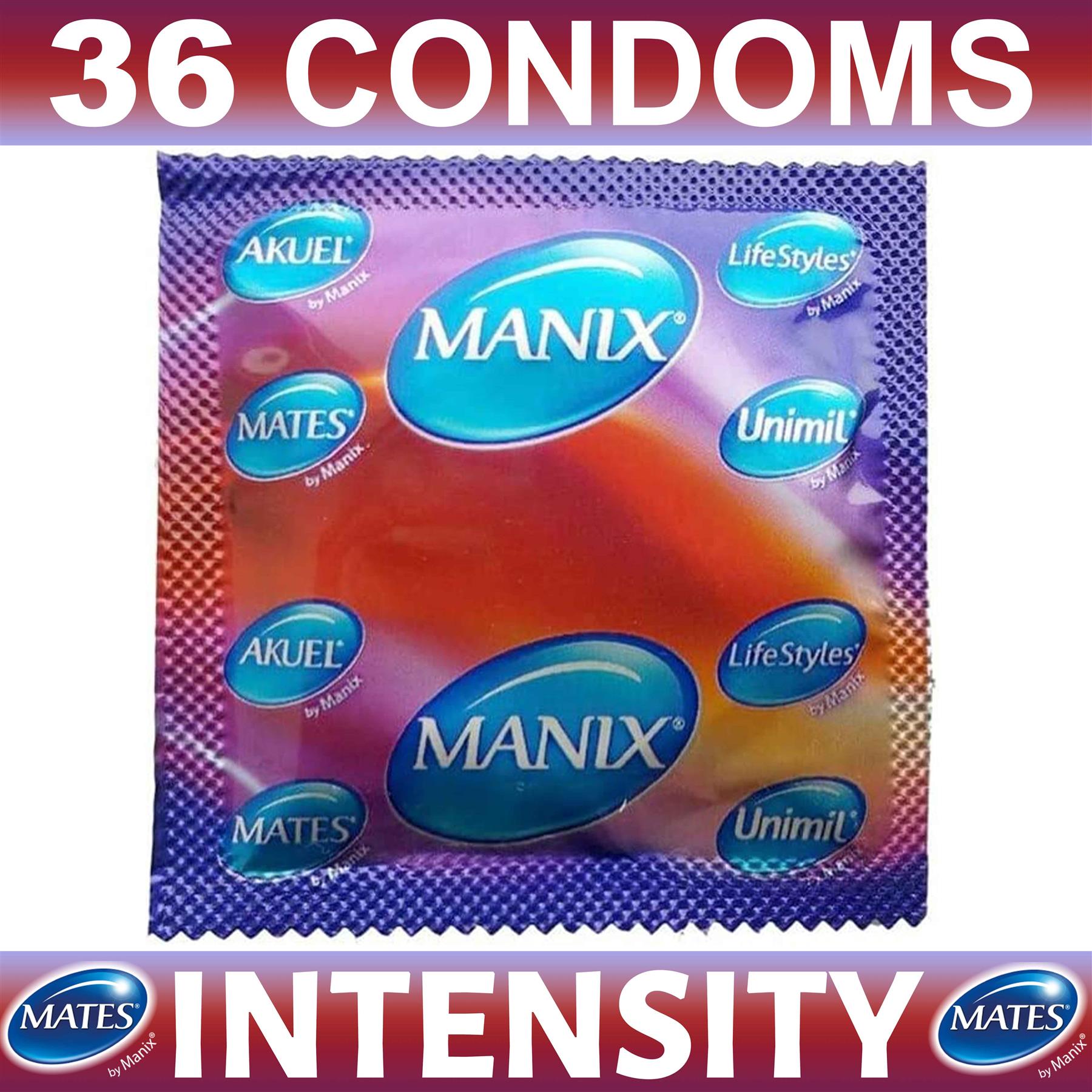 36X Mates Condoms Ribs And Studs By Manix Male Condom