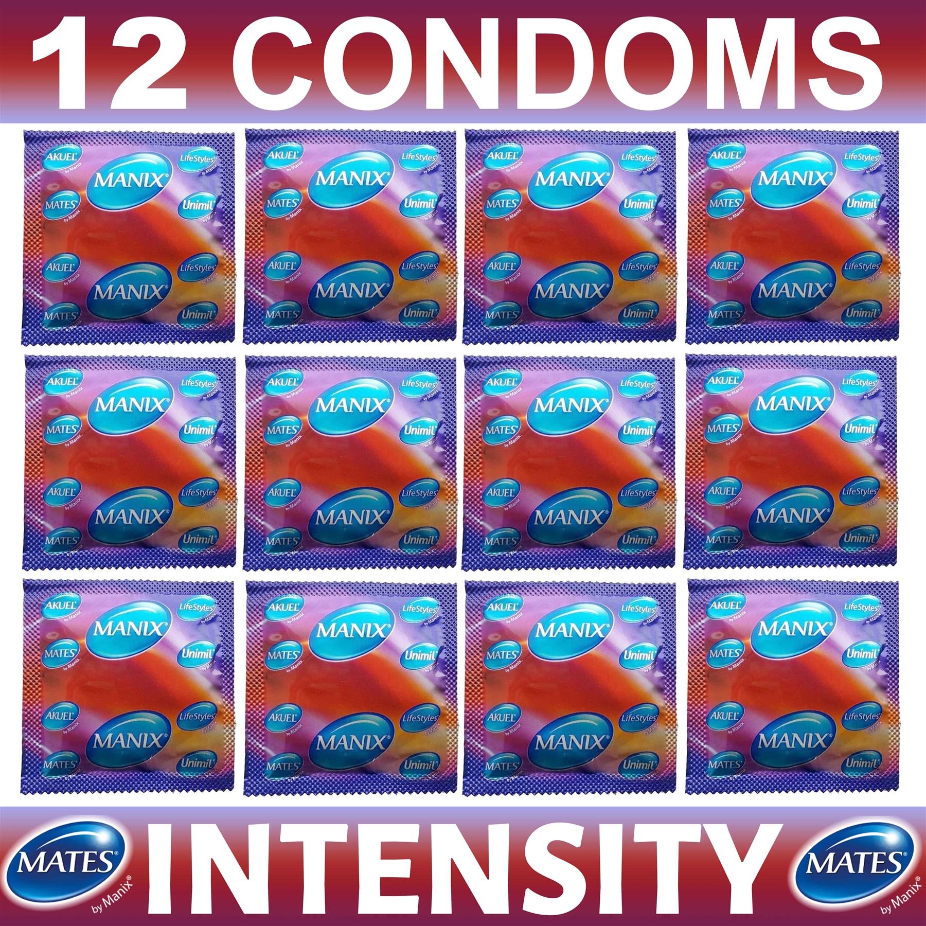 12X Mates Condoms Ribs And Studs By Manix Male Condom