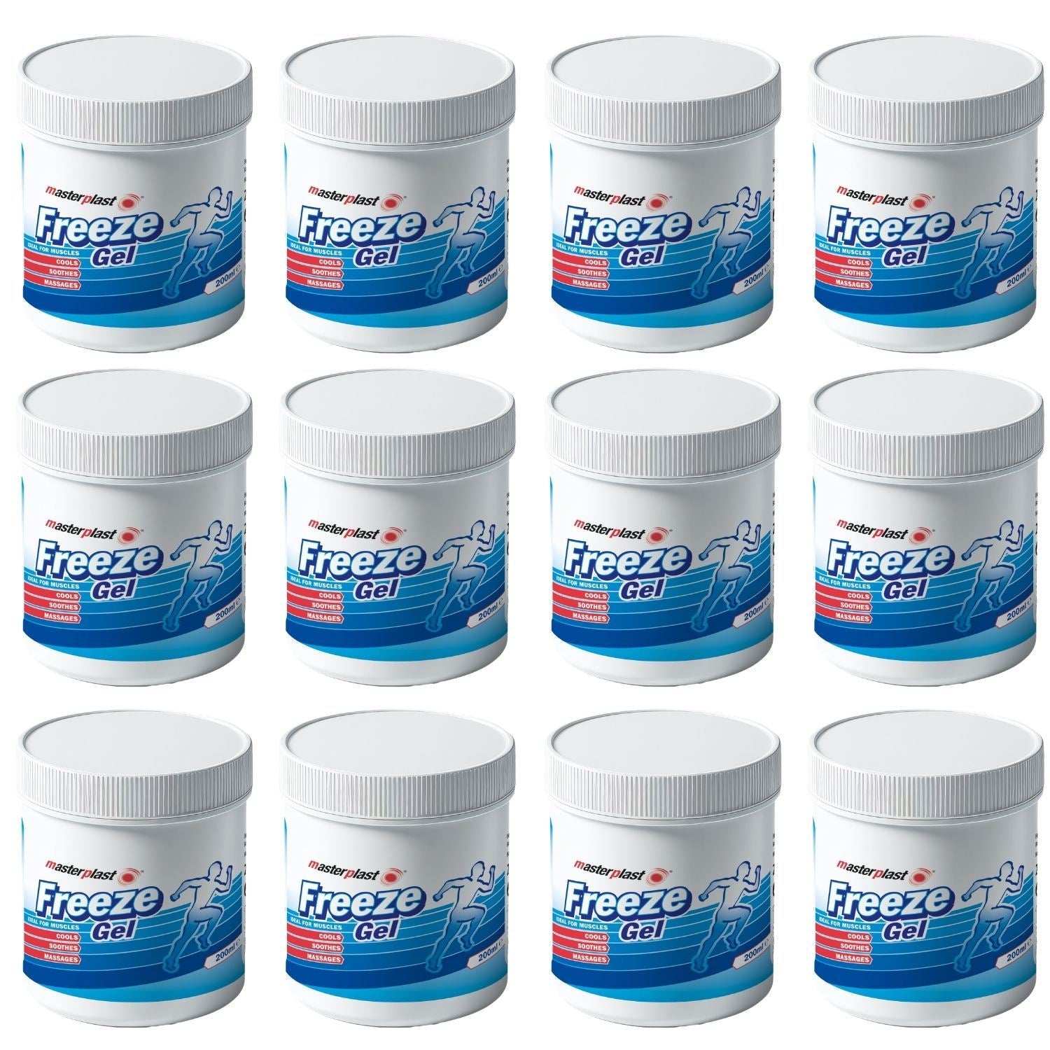 Masterplast Freeze Gel Tub pack of twelve for effective relief with gel freeze packs