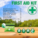 Mini first aid kit bulk featuring essential medical supplies for home, office, car and camping use