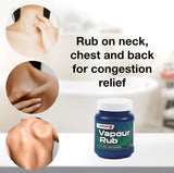 Vapour Rub congestion relief for easier breathing, ideal for neck, chest, and back application