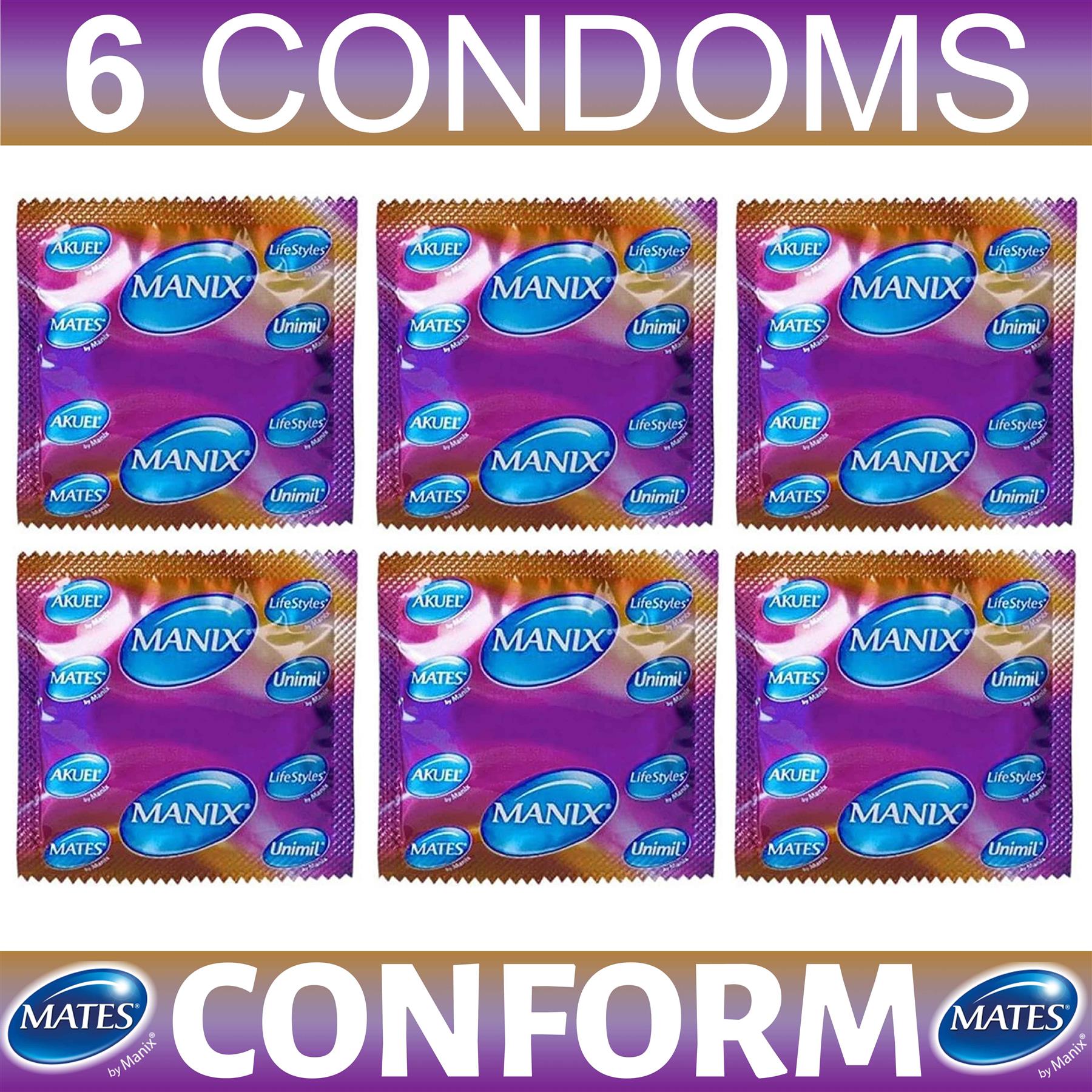 6X Mates Conform Condoms By Manix Male Condom