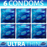 6X Mates Condoms Ultra Thin Male Condom