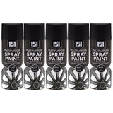 5X 151 Black Matt Spray Paint 400ml Spray Paint