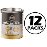 12X Paint Factory Metallic Gold Paint Tin 300ml Tin Paint