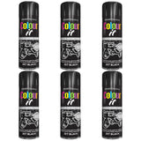 6X Paint Factory Black Gloss 250ml Spray Paint