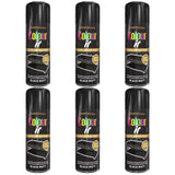 6X Paint Factory Black Matt Spray Paint 400ml Spray Paint