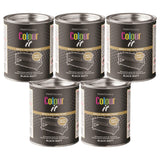 5X Paint Factory Black Matt Tin Paint 300ml Tin Paint