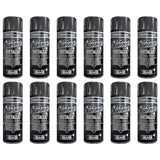 12X Paint Factory All Purpose Black Metallic Spray Paint 200ml Spray Paint