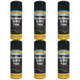 6X Paint Factory Black Blackboard Spray Paint 200ml Spray Paint