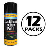 12X Paint Factory Blackboard Spray Paint 400ml Spray Paint