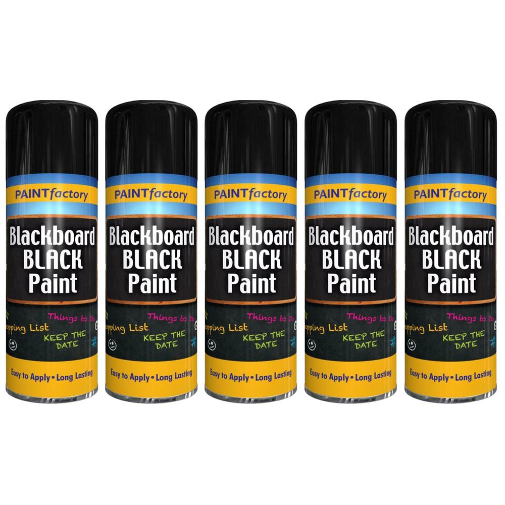 5X Paint Factory Blackboard Spray Paint 400ml Spray Paint