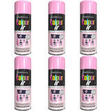 6X Paint Factory Bubblegum Pink Gloss Spray Paint 400ml Spray Paint