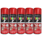5X Paint Factory Cherry Red Gloss Spray Paint 400ml Spray Paint