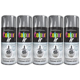 5X Paint Factory Chrome Effect Gloss Spray Paint 400ml Spray Paint