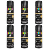 6X Paint Factory Black Matt Spray Paint 250ml Spray Paint