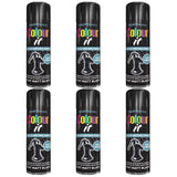 6X Paint Factory Flat Matt Black Spray Paint 250ml Spray Paint