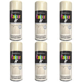 6X Paint Factory Cottage Cream Gloss Spray Paint 400ml Spray Paint
