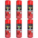 6X Paint Factory Crimson Red Gloss Spray Paint 400ml Spray Paint